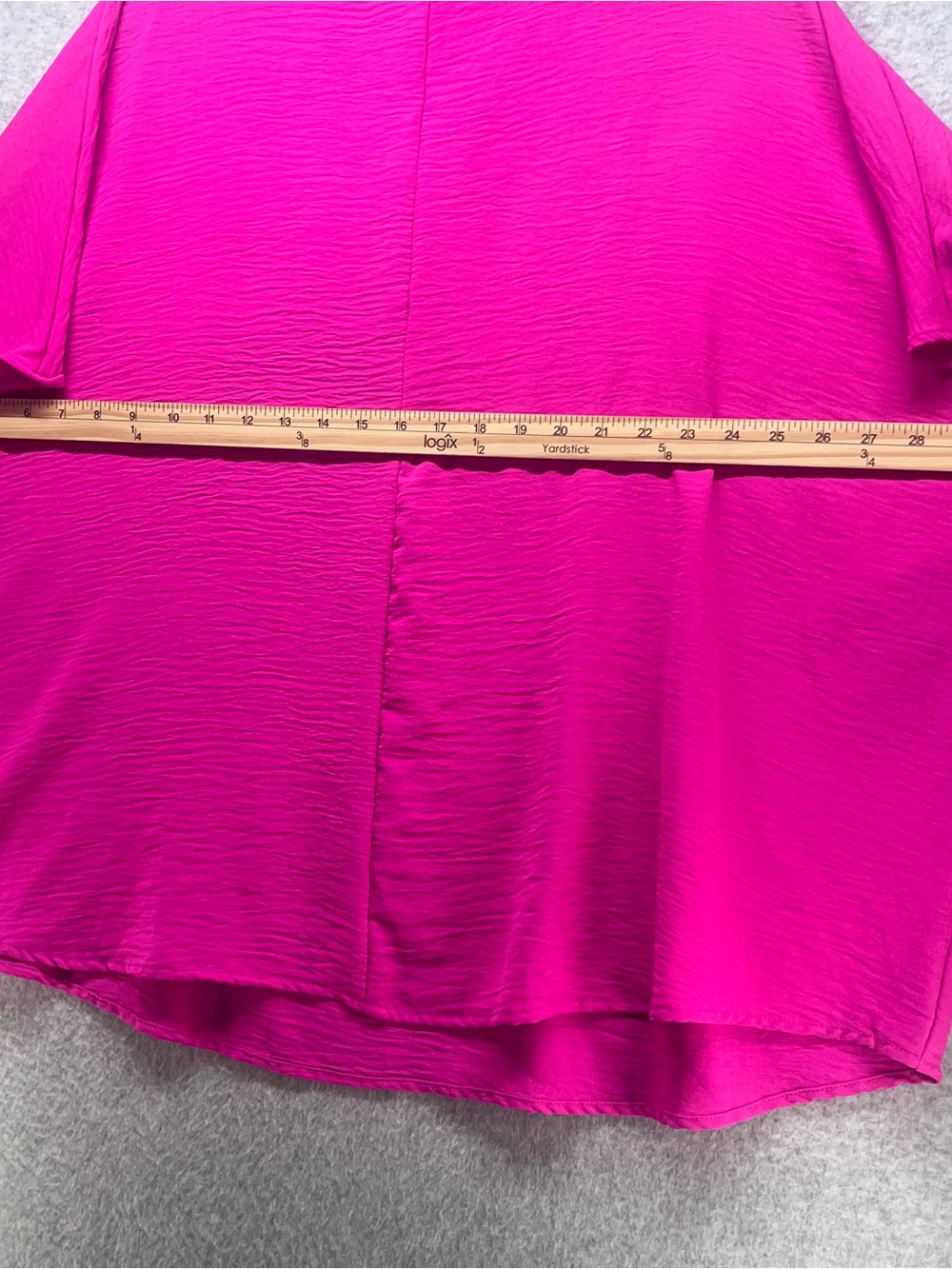 Bright Pink V-Neck Tunic with Chest Pocket - Women - Picture 8 of 8